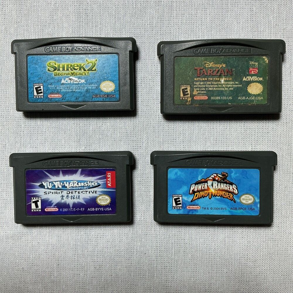Game Boy Advance Game Lot 4 Games Tested